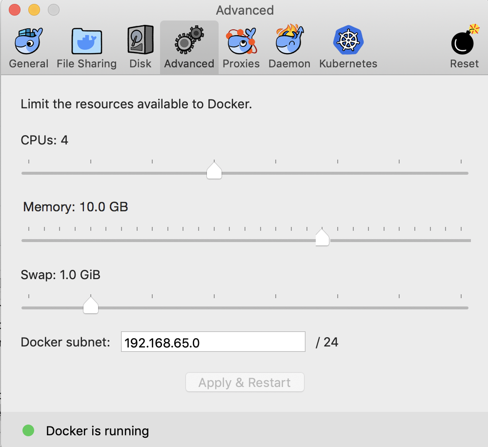 Docker on mac