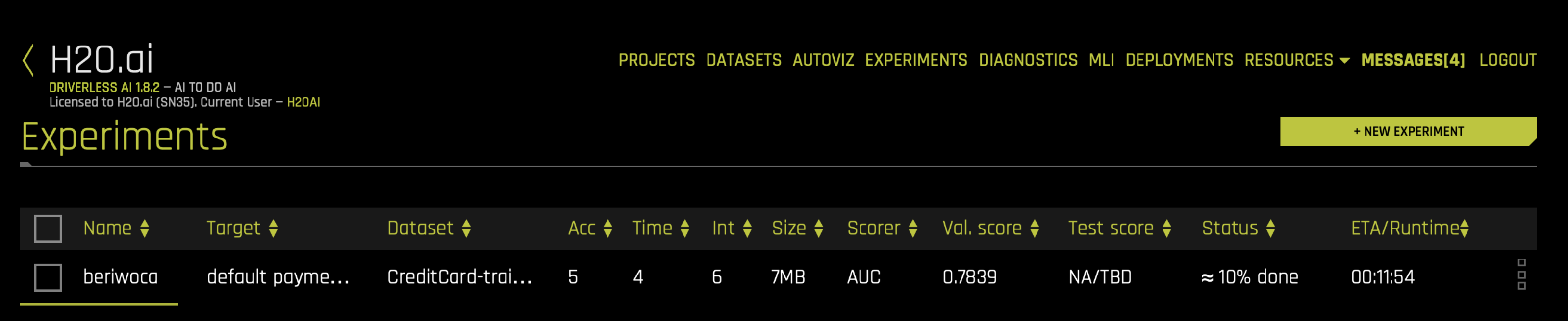 Equivalent Steps in Driverless: Launch Your Experiment2