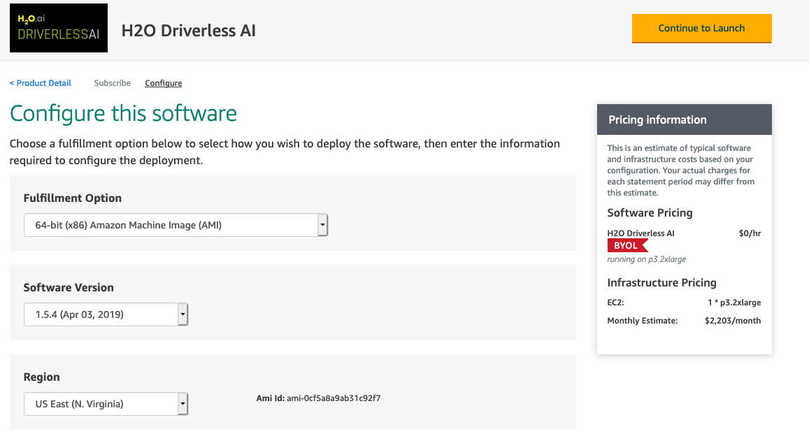 Configure the software