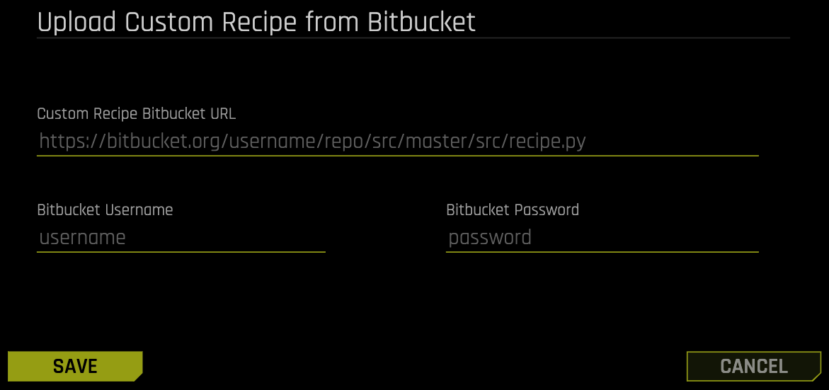 Add custom recipe from Bitbucket repository