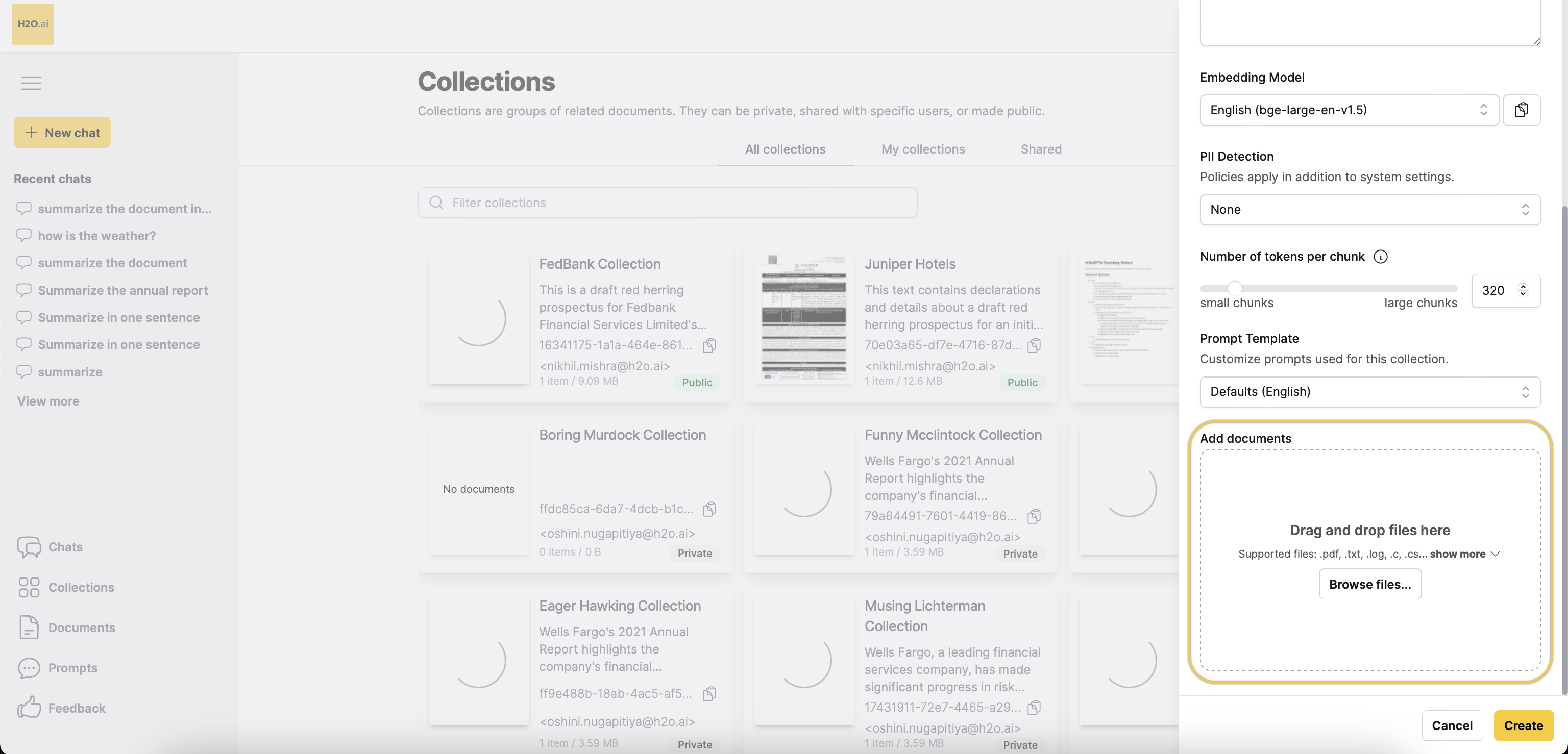 Add documents with collection