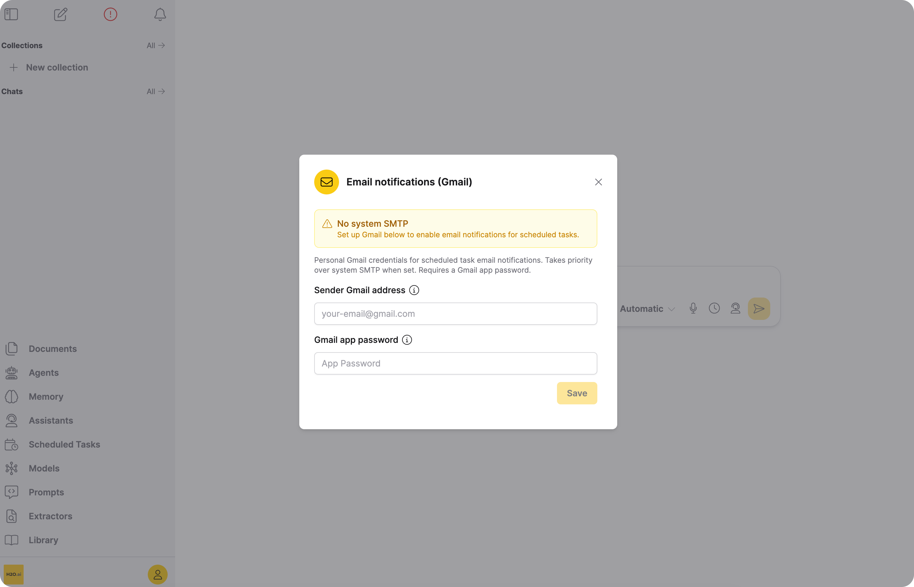 Email notifications