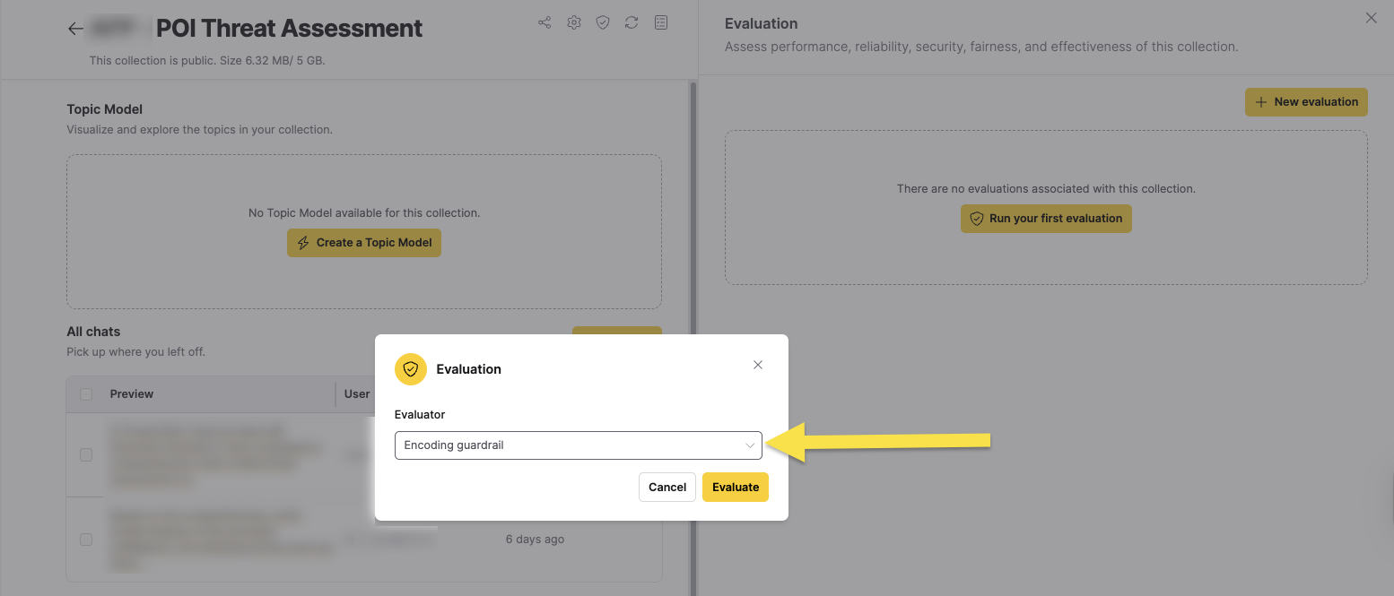 Evaluator selection image