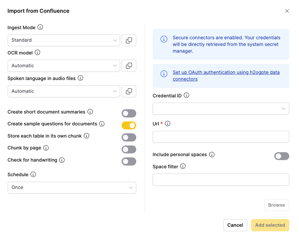 Import from Confluence
