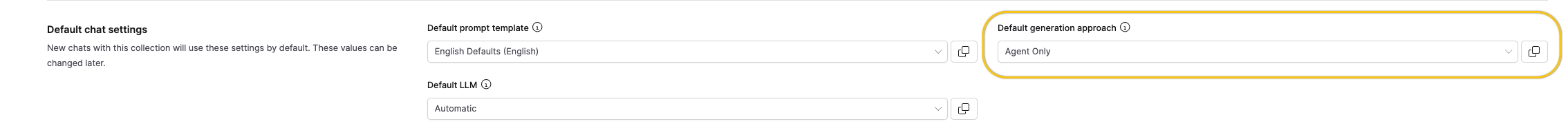 Chat settings