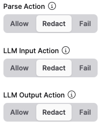 Options in the UI