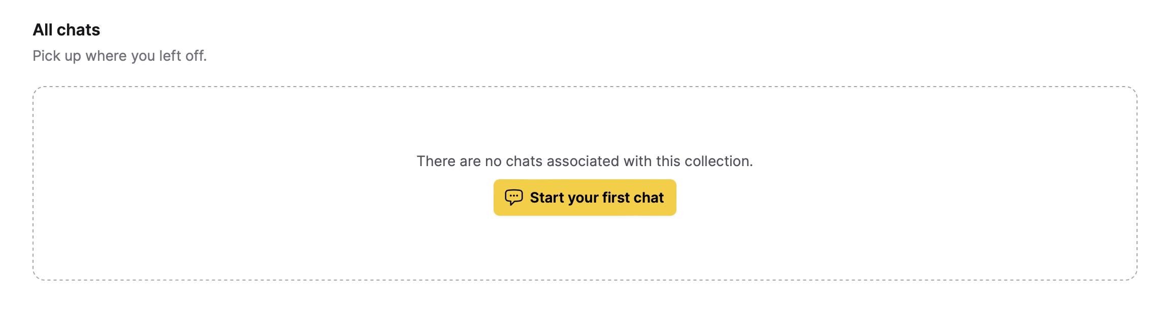 Start your first Chat