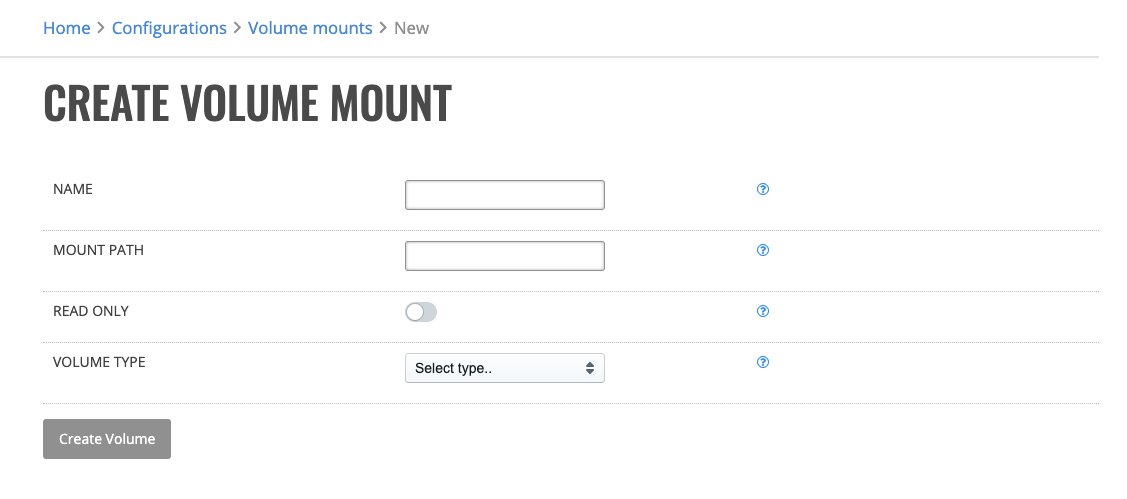 Creating Kubernetes Volume Mounts