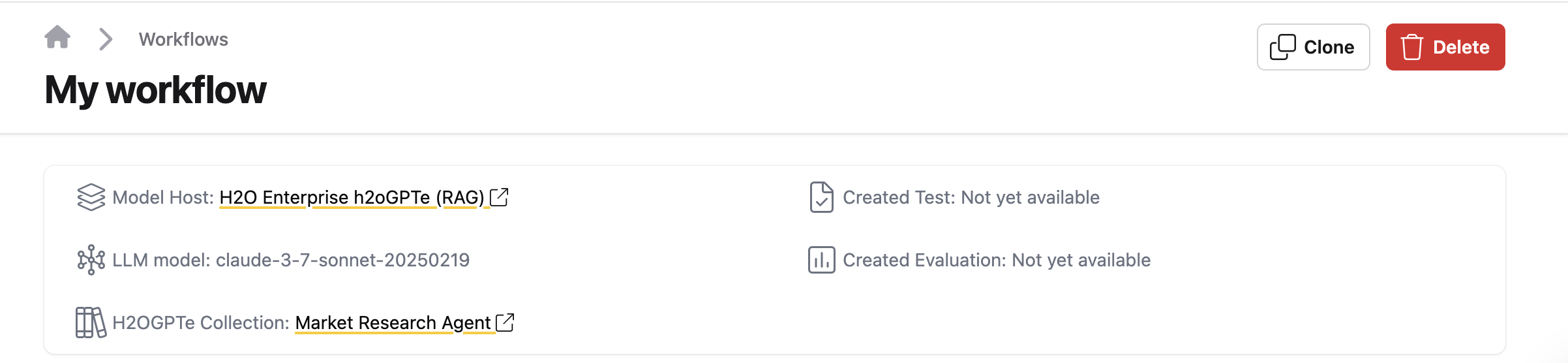 View workflow details
