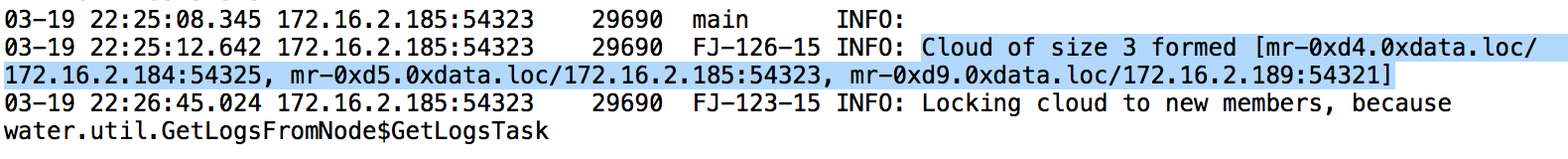 Cloud formation order in the logs