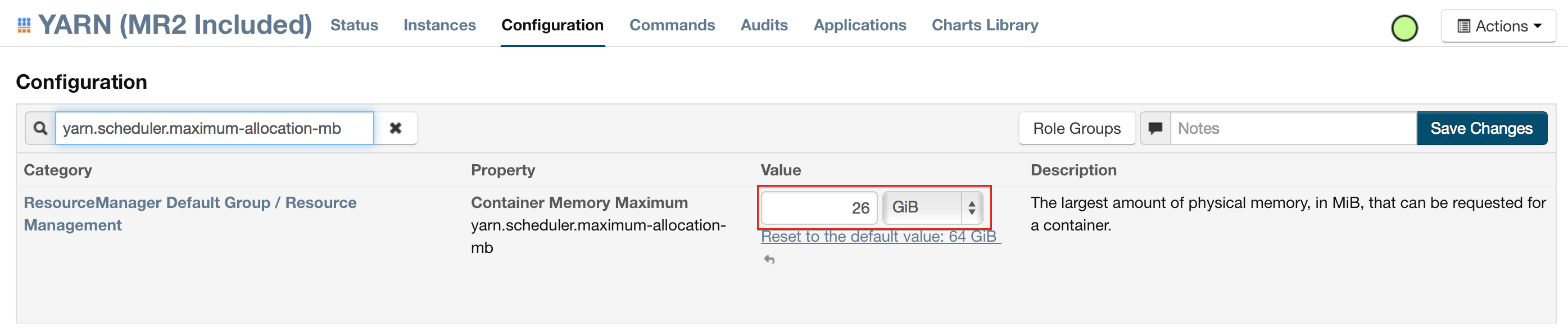 Cloudera configuration