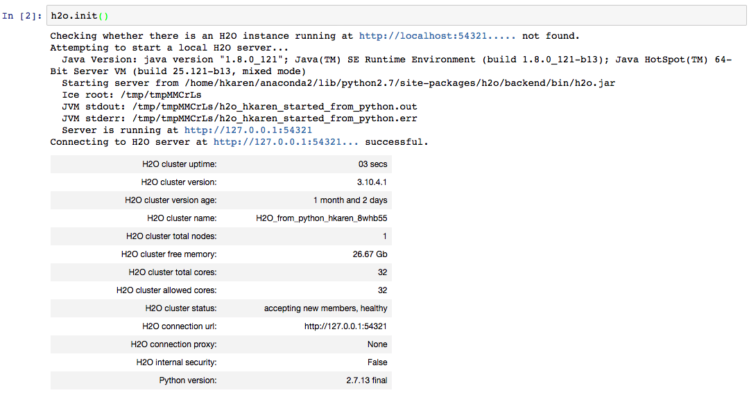 Initialize H2O-3 Secure with h2o.init()