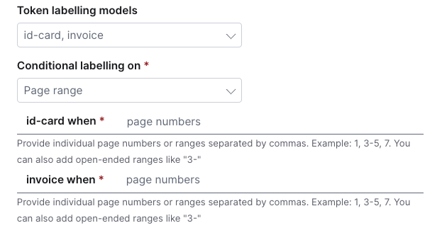 Conditional labelling