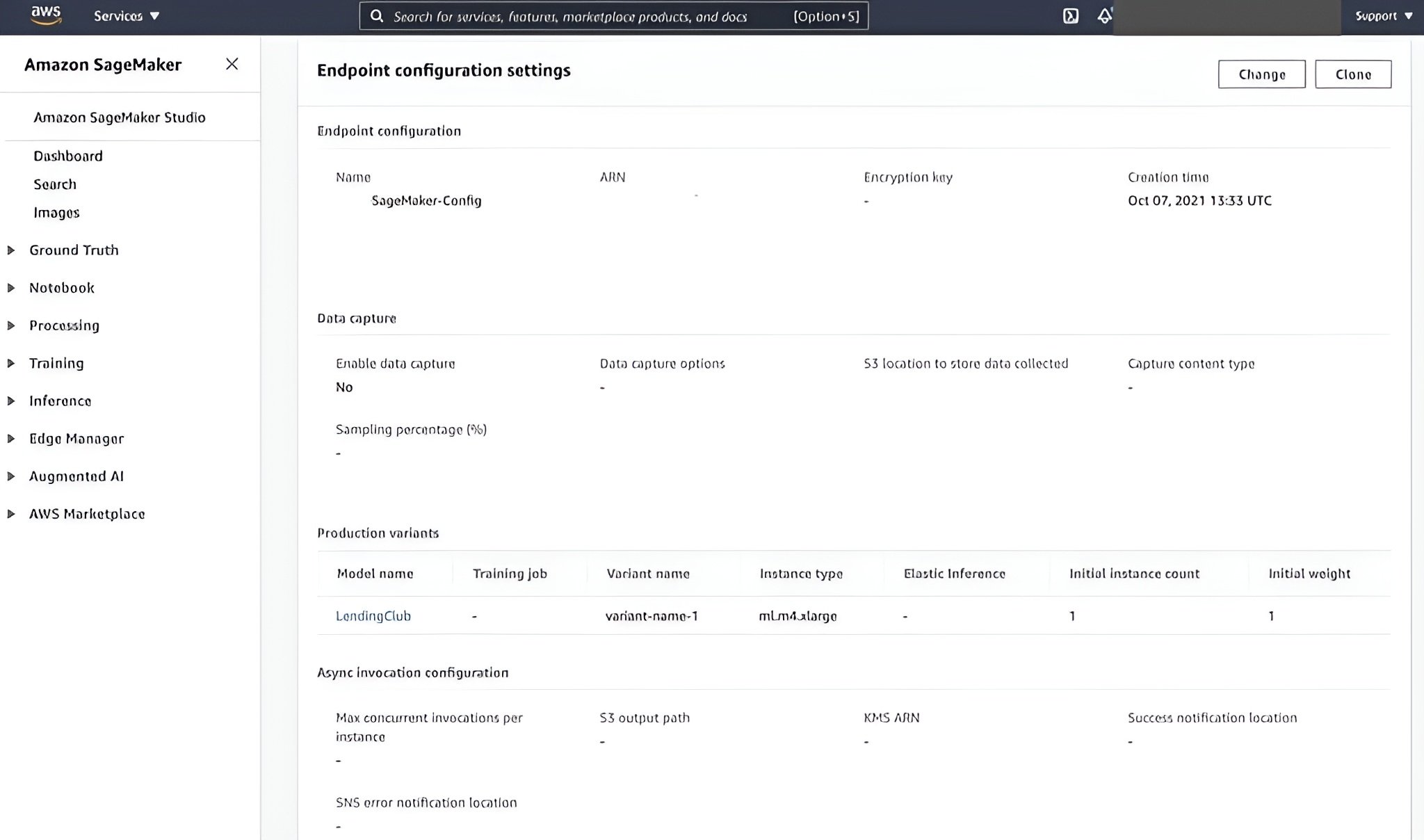 Configure the endpoint