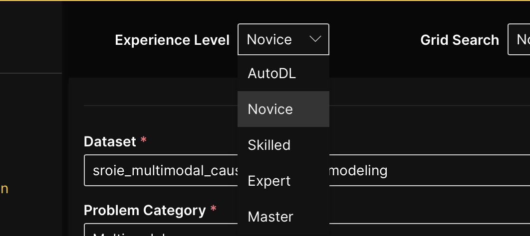 Experience levels