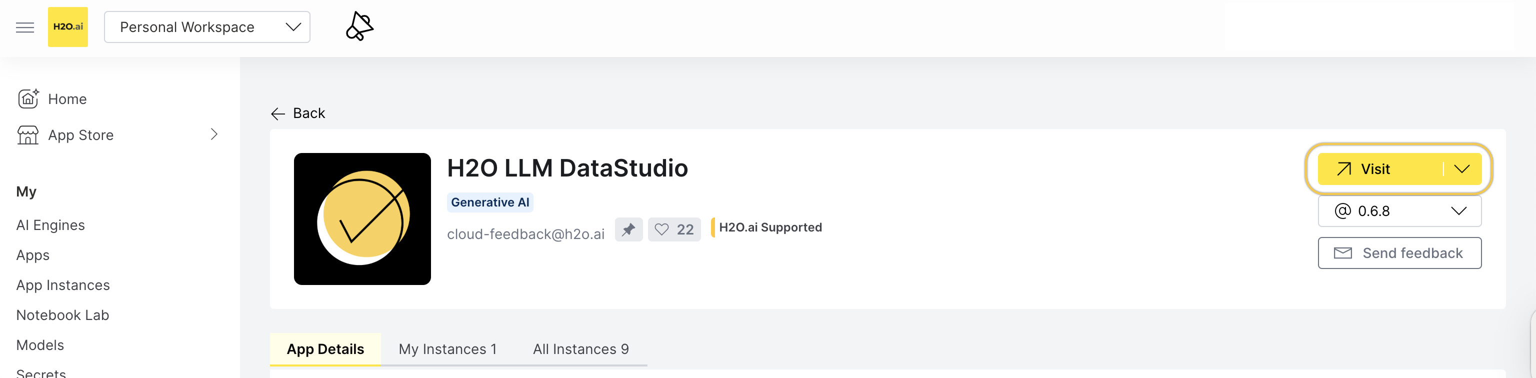Visit instance