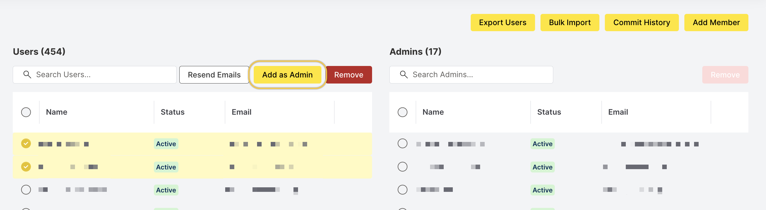 click Add as admin
