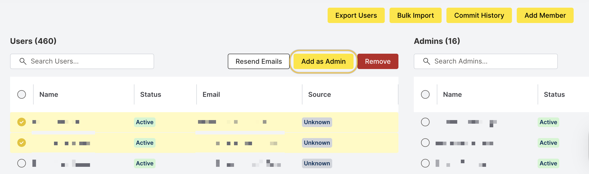 click Add as admin