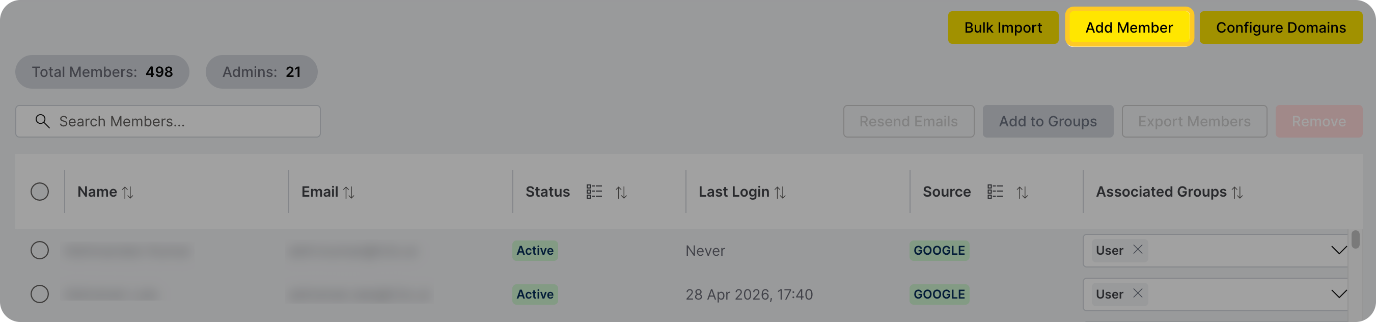 click Add members