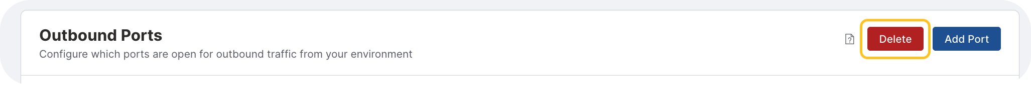click Delete button