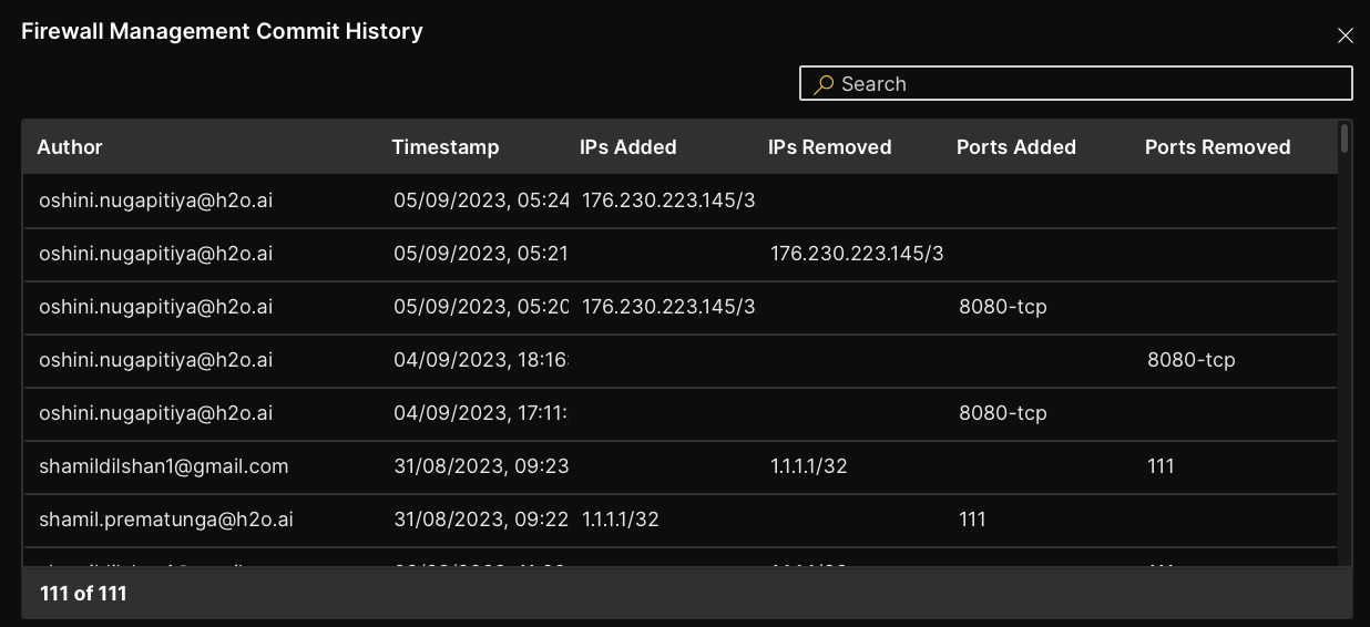 FM commit history