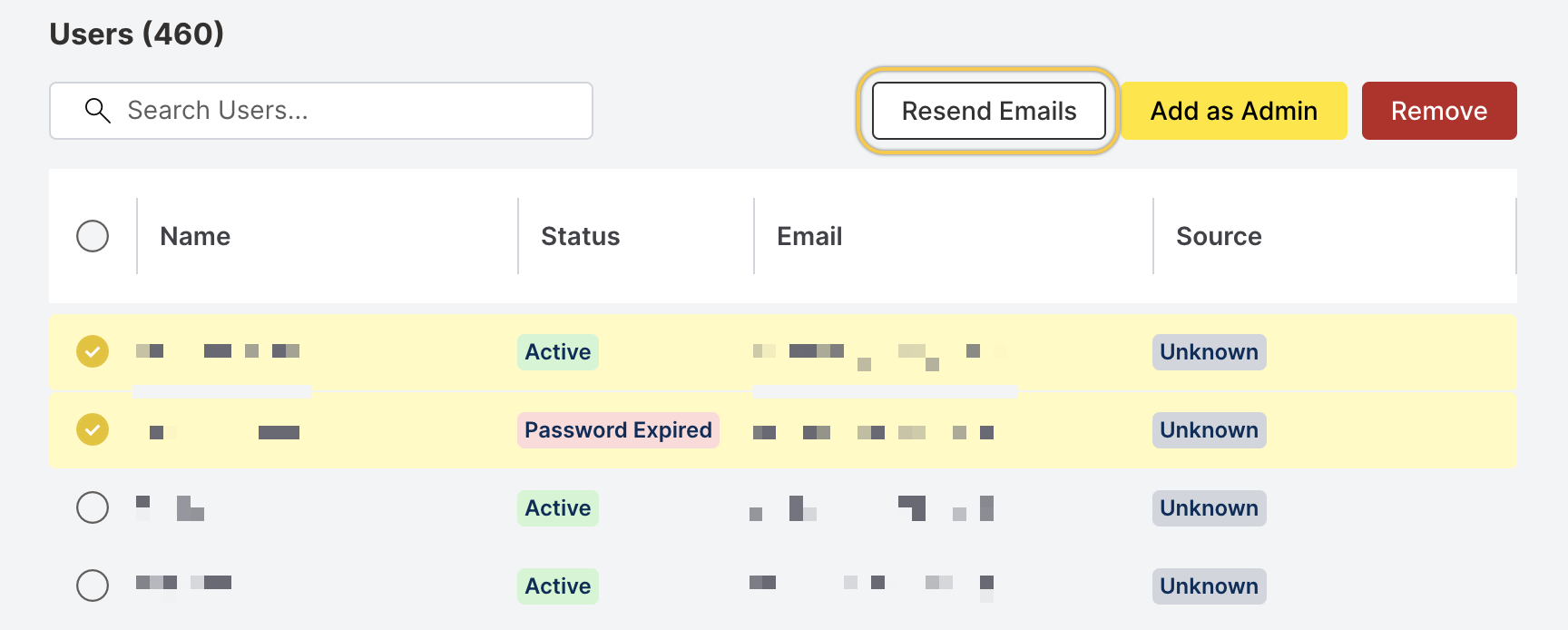 resend emails