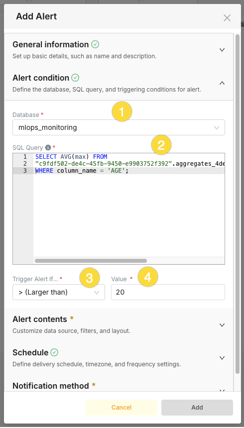 Superset alert setup
