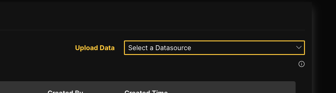 Select a datasource