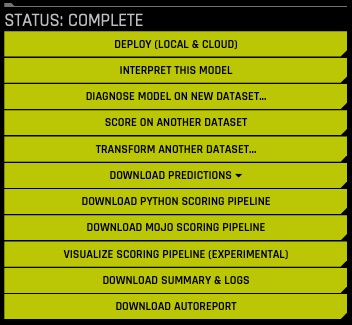 Download Python Scoring Pipeline button